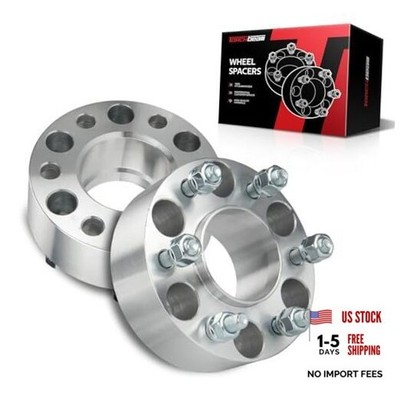 6x5 Hub Centric Wheel Spacer 2'' for 6x5''/78.1mm/M12x1.5/50.8mm/2pcs Silver