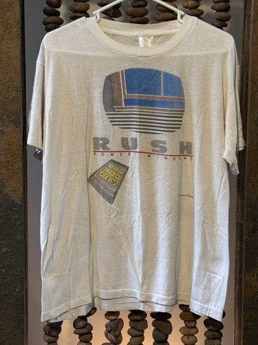 Original 1985 Rush Power Windows Concert T- Shirt Sz XL