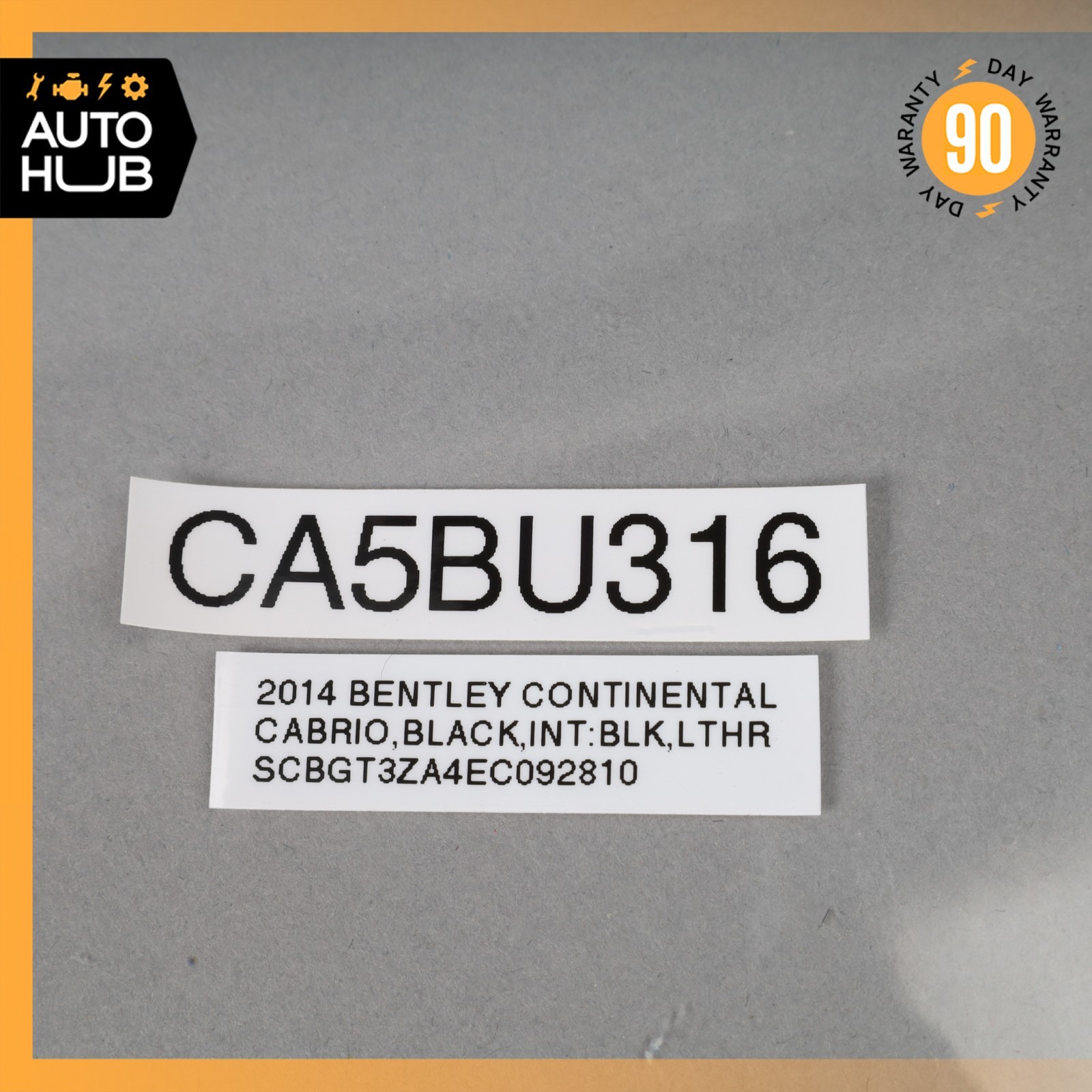 07-18 Bentley Continental GTC Rear Right Top Folding Roof Latch Lock OEM 32k
