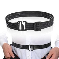 Men Shirt Stays Belt Keepers Shirt Holder for Men Police Adjustable Elastic Band