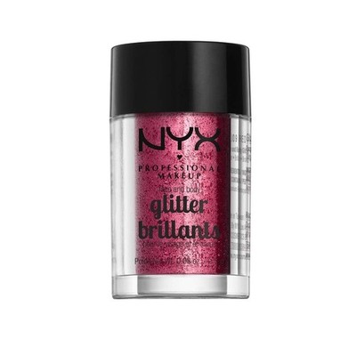 NYX Professional Makeup Face & Body Glitter Brillants GLI09 Red 0.08 oz