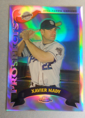 Xavier Nady 2002 Topps Chrome Traded Refractor #T184 San Diego Padres