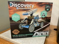 Discovery Mindblown Solar Vehicle Creations Kit STEM 12 Designs 197pc New 8 
