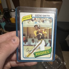 Topps 1980 Ozzie Smith #393 San Diego Padres Baseball Base Set Trading Card