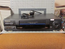 Panasonic VHS Player Blue Line PV-9662 4-Head VCR TESTED: Not Playing Tapes