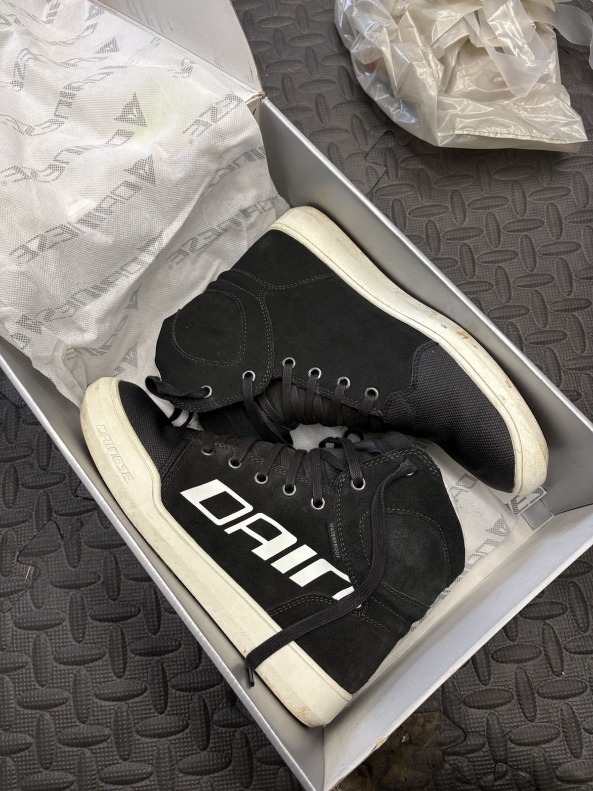 Dainese Women's York Black White Waterproof Motorcycle Casual Shoes New