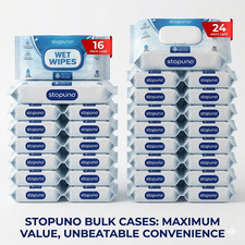 Stopuno Large Baby Wet Wipes 16/24 1680/ 1120...