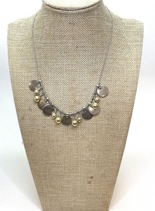 Lucky Brand Two-Tone Adjustable Charm Necklace 20.4g