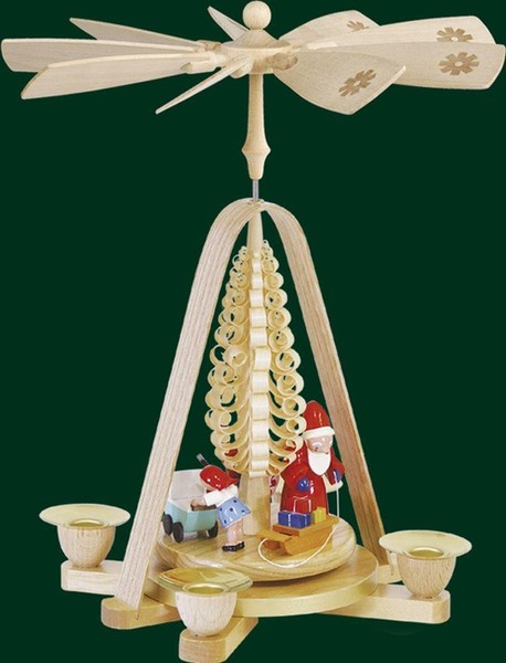 Tischpyramide Bescherung Pyramide Handarbeit Volkskunst Erzgebirge NEU 01667-image
