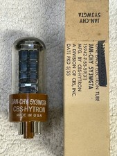 JAN-CHY-CBS-HYTRON 5Y3WGTA VACUUM TUBE 6087 NIB 1955