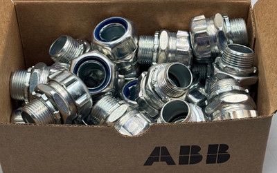 Thomas & Betts ABB 5233 Liquidtight Conduit Connector 3/4 Inch Straight  12PK