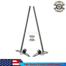 1 Pair For 1955-1959 Chevrolet Gmc Truck Chrome Sun Visor Brackets