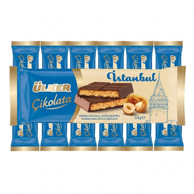 6X Ülker Istanbul Chocolate Hazelnut & Crispy Kadayif 93g SAMEDAYSHIP!