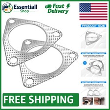 High Temperature Resistant Exhaust Gaskets - 2pc Universal Fit For Most Vehicles