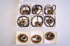 Custom Made 1990s vintage Lexus Belt Buckle & Bolo Tie Copper with inlay RARE