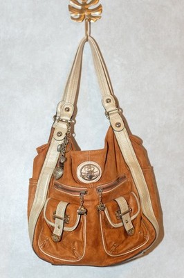 kathy van zeeland vintage Y2K shoulder bag with bag charm