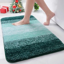 Arotive Microfiber Bath Rugs - Shaggy, Soft, Absorbent, Non-Slip - 24x16"