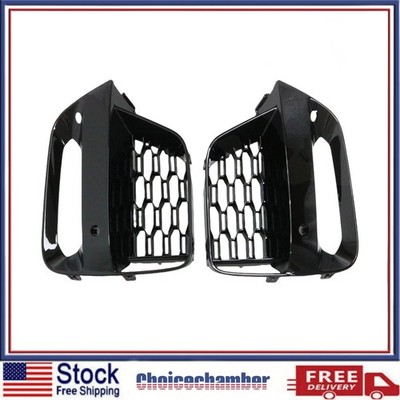 For BMW X3 G01 BMW X4 G02 Front Fog Light Frame Cover Grille Trim LH+RH 2Pcs