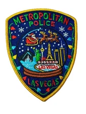 Las Vegas Metropolitan Police Department Snow Globe Christmas Patch LVMPD