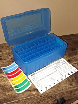 MTM Case-Gard R-50 Series 50-Round Ammunition Box Blue - RM-50 Fits 308 WIN, 30-