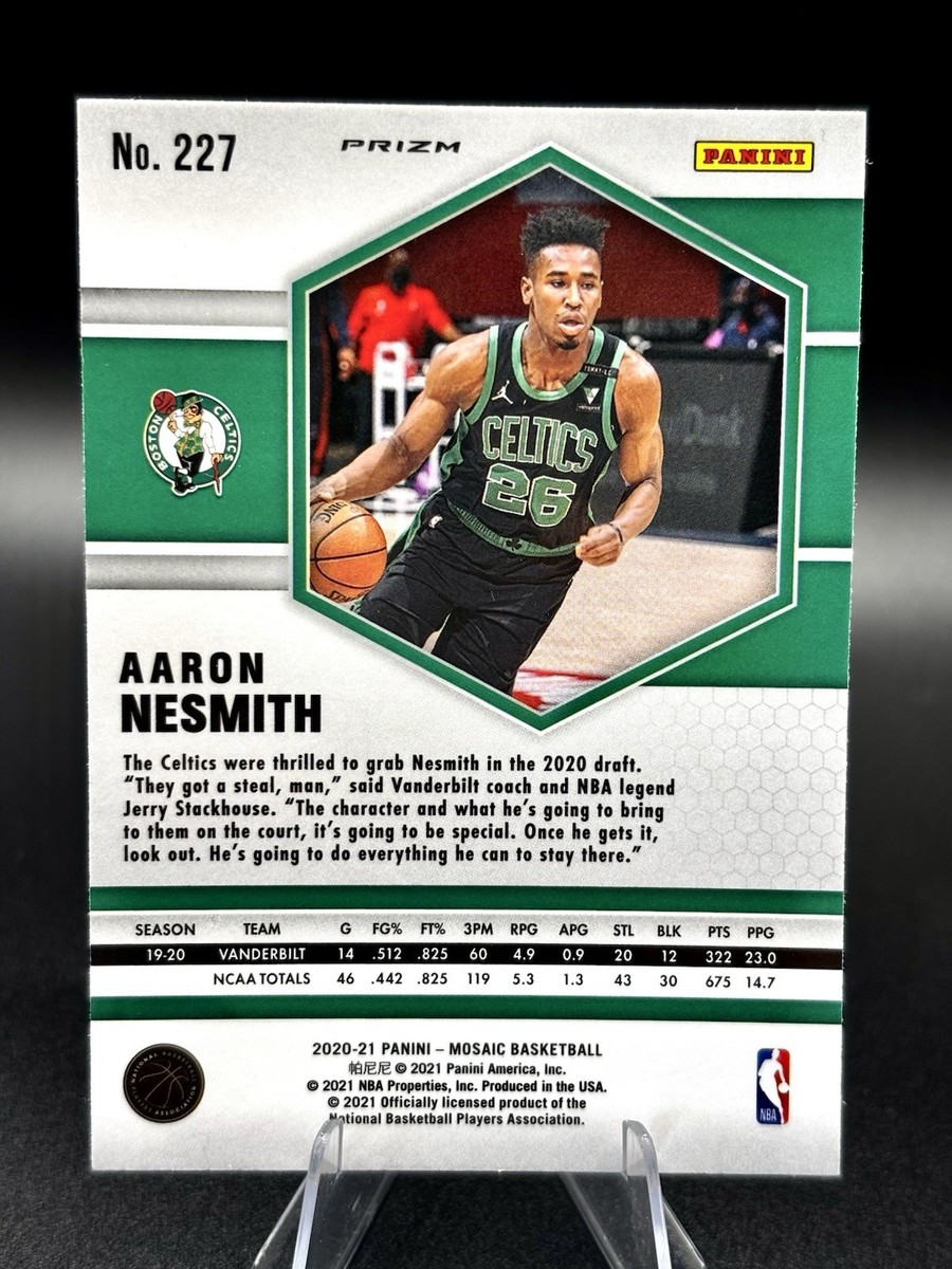 2020-21 Panini Mosaic - Rookie Aaron Nesmith #227 Gold Wave Prizm