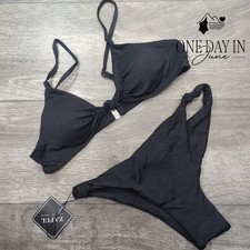 Zaful Textured Cheeky Bikini Swimsuit Size M