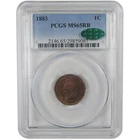 1883 Indian Head Cent MS 65 RB PCGS CAC Penny Uncirculated 1c Coin