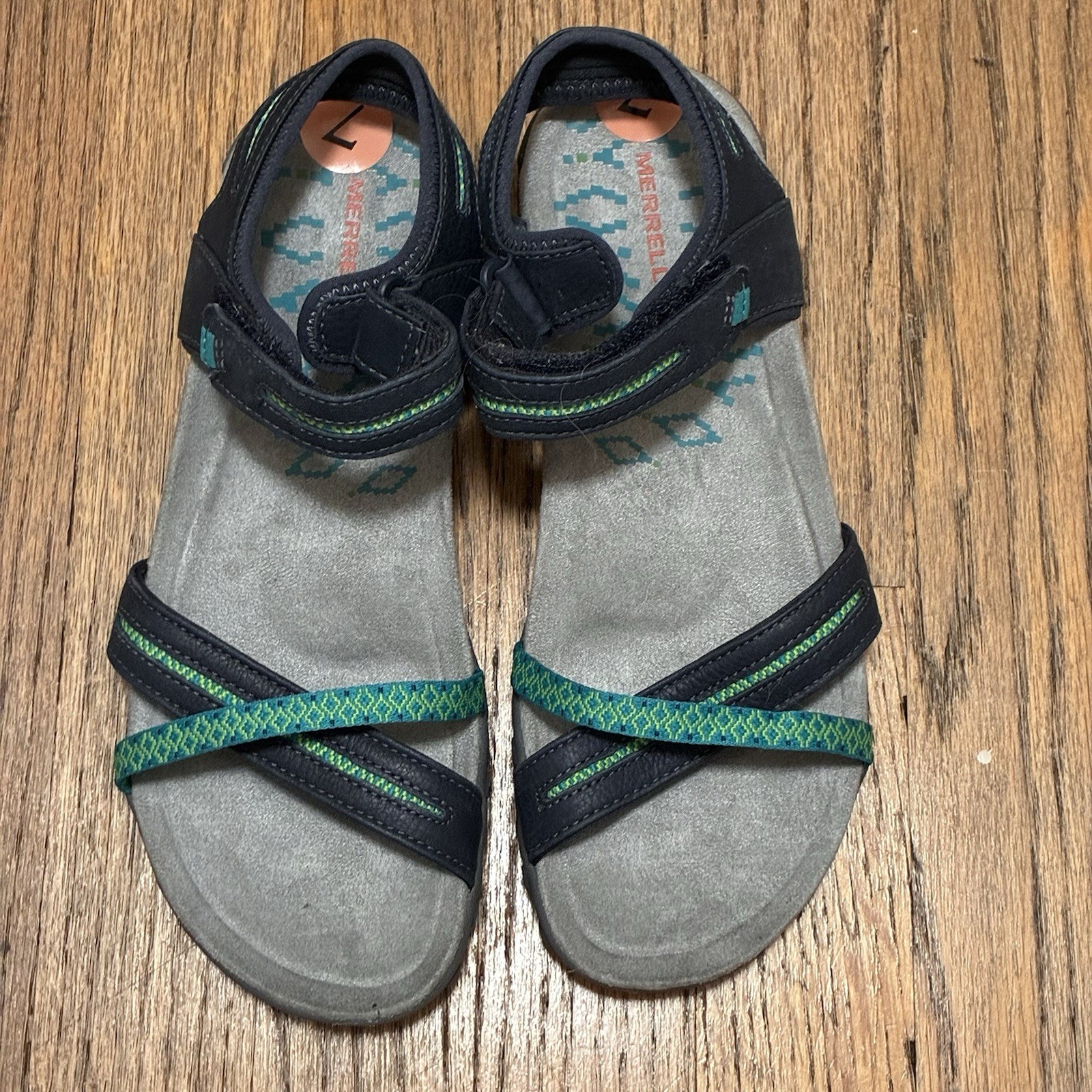 Merrell Terran Weave Il sandali donna pelle navy taglia 7