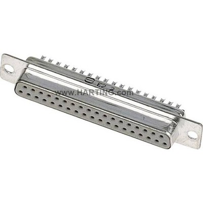 HARTING 9670094715 0 Female Connector SUB-D 180° Number of Poles (num): 9 Tips