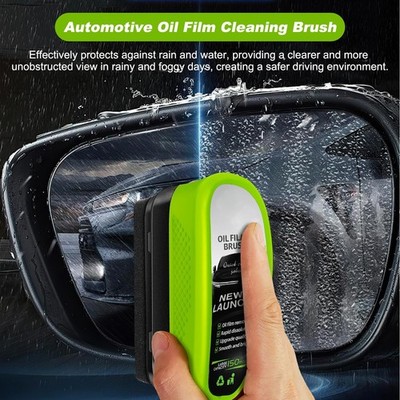 Oil-Free Car Glass Brushes, Upgrade 2.0 Clear Vision Glass Cleaner, Oil Film Cle
