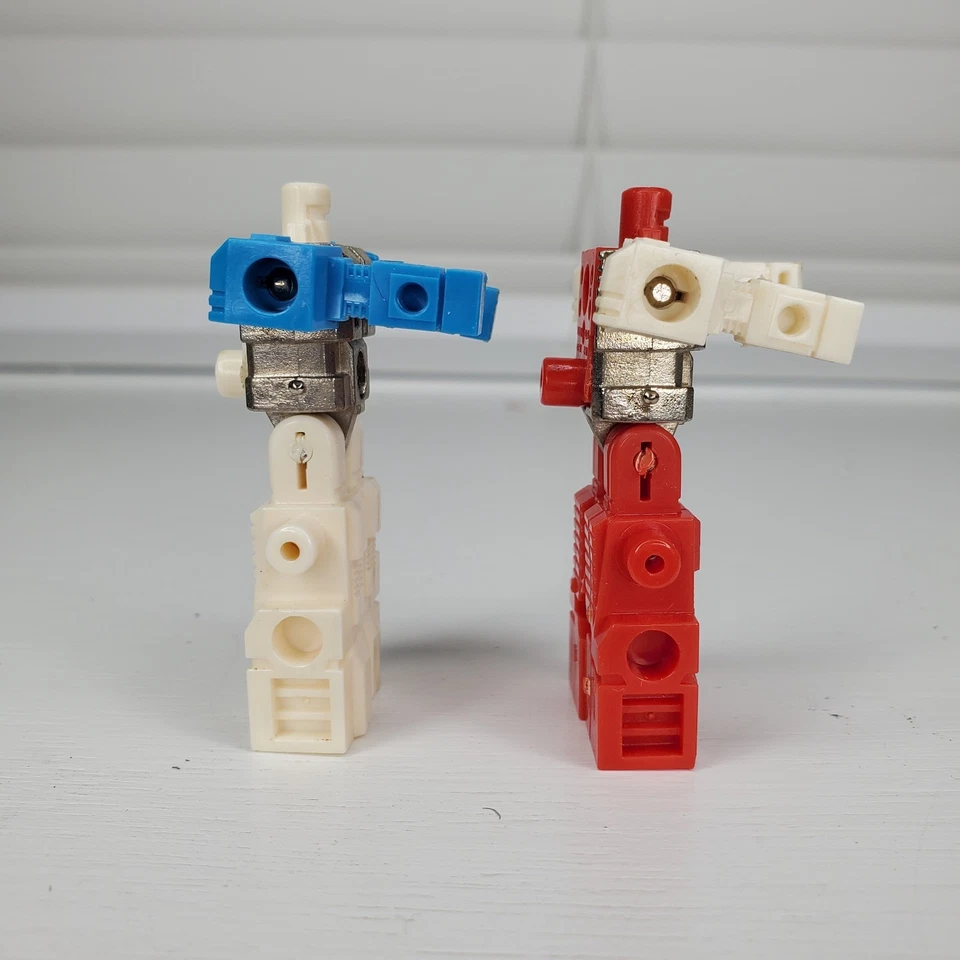 Takara Robotech Blockman Robolinks 红色白色蓝色 1984 年日本 2 英寸人偶 — 第 3/4 张图片