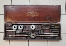 Pratt & Whitney Co. Tap and Die Set Aviation Tools Hartford, Conn USA 1930s Rare