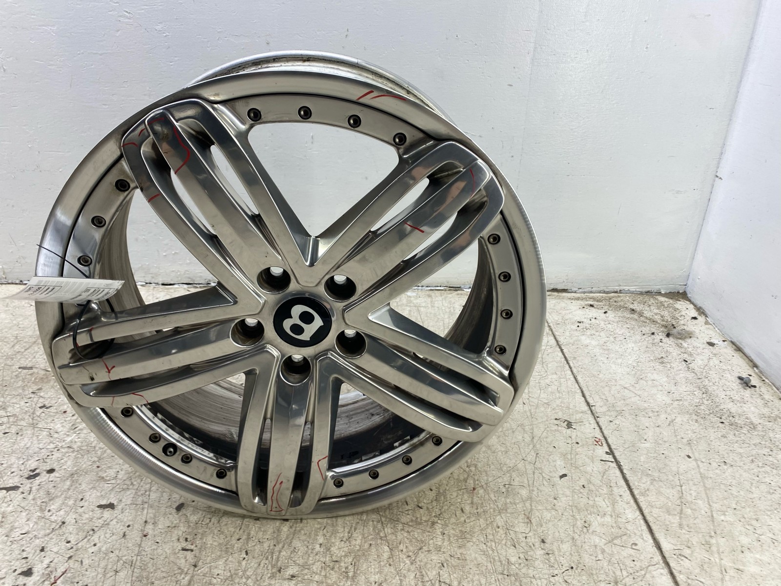 2010-2020 BENTLEY MULSANNE OEM 21X9 5 TRIPLE CHROME SPOKE ALUMINUM WHEEL RIM