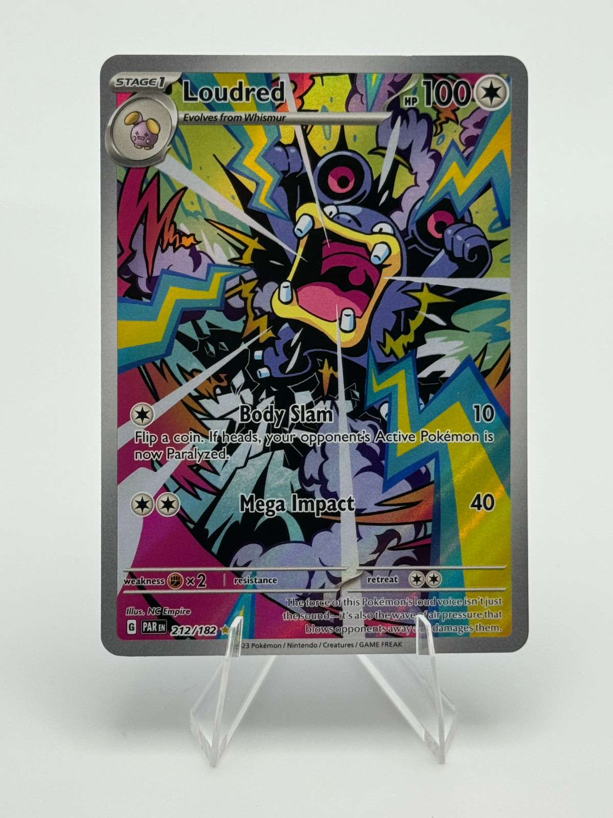 Loudred 212/182 SV04: Paradox Rift Holo Pokemon TCG - NM