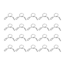 20 Pack Fuel Line Hose Clips 3mm 304 Stainless Steel Tube Spring Clamps Silver