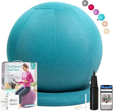 ProBalanceΩ Ball Chair, Yoga Ball Chair Exercise Ball Chair with Slipcover an...