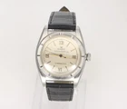 ROLEX 3372 Bubbleback Vintage 32mm 1942 Chronometer Roman Dial  W Papers