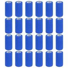 Self Adhesive Bandage Wrap 177" x 4", 24 Pcs Wrap Tape, Blue