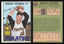 1967 Topps Woody Fryman #221 Excellent Condition