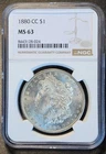 1880-CC Morgan Silver Dollar MS63 NGC