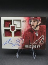 2013-14 Panini Prime Hockey Chris Brown RC Patch Auto /199