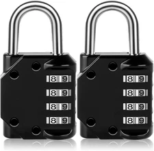 Vervida® Combination Lock Resettable 2 Pack 4 Digit Outdoor Waterproof Combo Pad