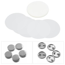 100Pcs 32MM Transparent PVC Badge Film Pattern Protection Protective Sticker