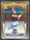 2023 Bowman Draft Brandon Winokur Chrome Auto Gold Wave Refractor 1st #36/50