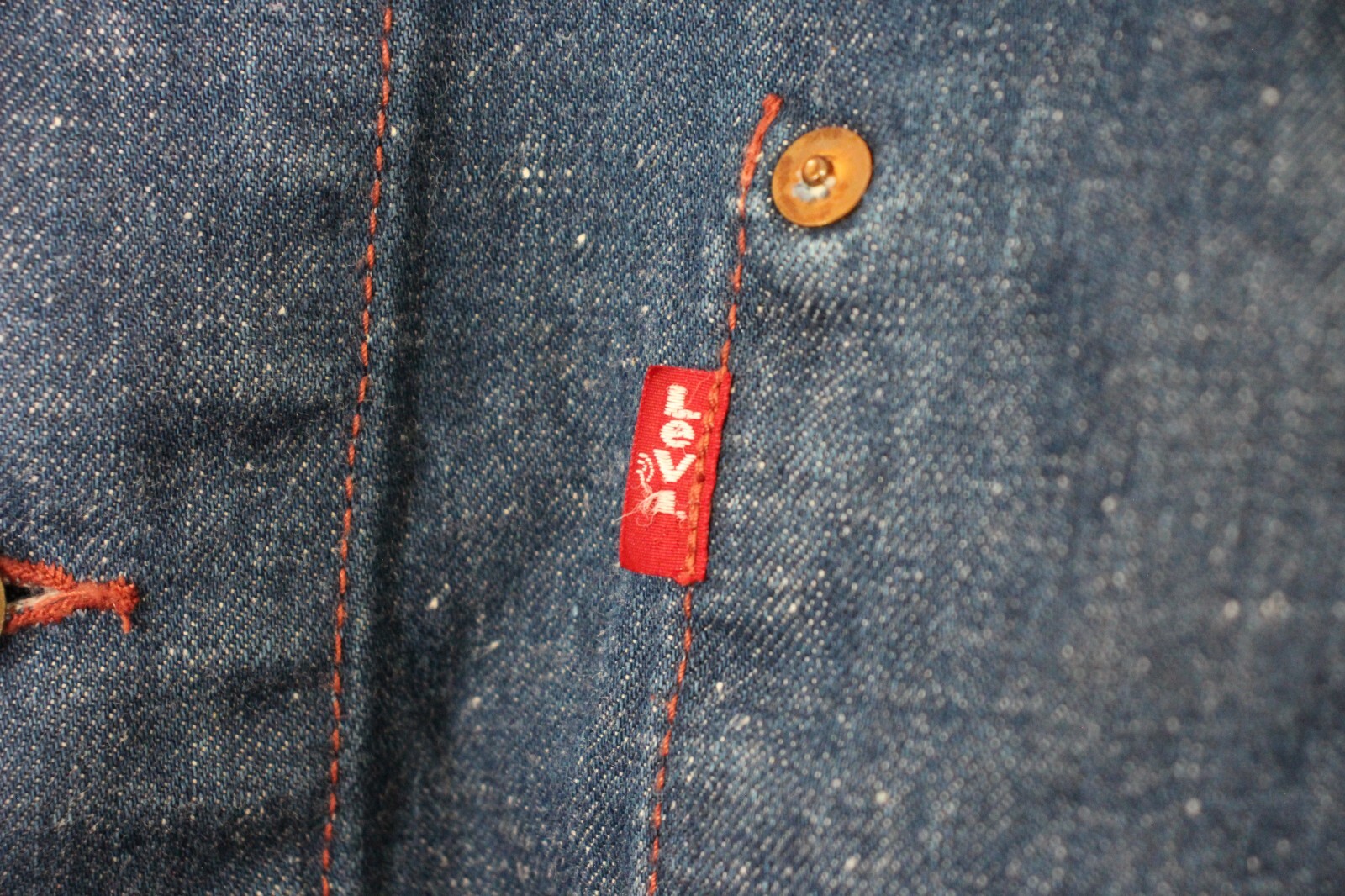 Levis Mens Medium Red Tab SAMPLE Chore Denim Jack… - image 7