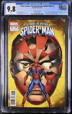  PETER PARKER THE SPECTACULAR SPIDERMAN #1 MT 9.8 CGC CASSADAY VARIANT COVER WH