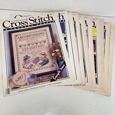 Vintage Cross Stitch  Country Crafts Magazine Lot of 10 Magazines