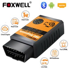 FOXWELL OBD2 Bluetooth Scanner Car Diagnostic Scan Tool Check Engine Fault Code