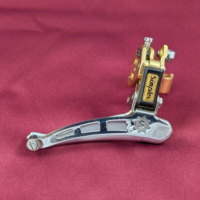 Simplex SGDG Super L.J. Vintage Gold Front Deraillaur 28.6 Clamp 70s NOS F4