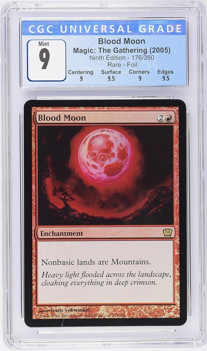1x MTG BLOOD MOON EXC - LUNA INSANGUINATA - 9TH - MAGIC - Magic NM ENG